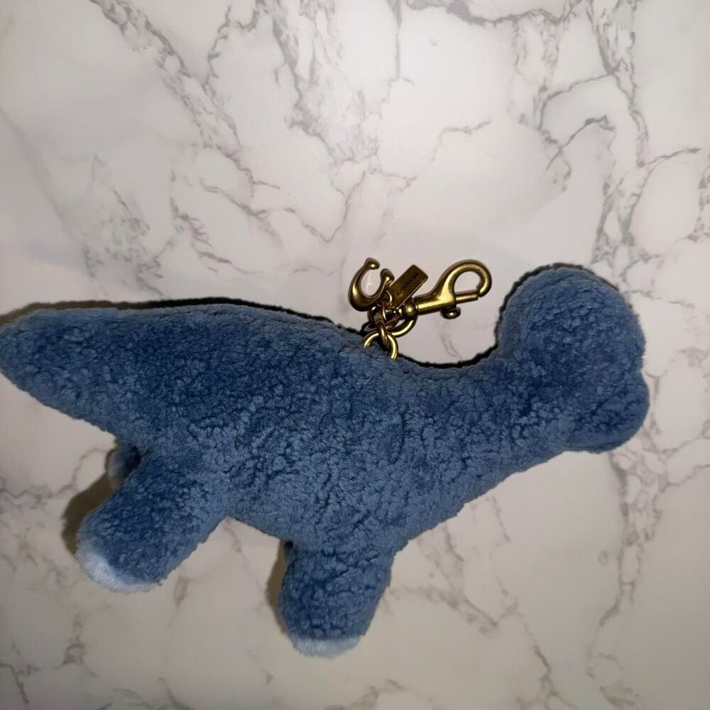 Coach Rexy 10th Birthday Buddy Dinosaur Bag Charm In Shearling